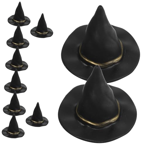 FUNNETOYU 10 Stück Teiliges Mini Hexenhut für Puppenhaus DIY Halloween Dekoration Winzige Hexenhüte als Foto Requisiten und Leichte Puppenaccessoires für Halloween Party und Bastelbedarf FUNNETOYU 10 Stück Teiliges Mini Hexenhut für Puppenhaus DIY Halloween Dekoration Winzige Hexenhüte als Foto Requisiten und Leichte Puppenaccessoires für Halloween Party und Bastelbedarf von FUNNETOYU
