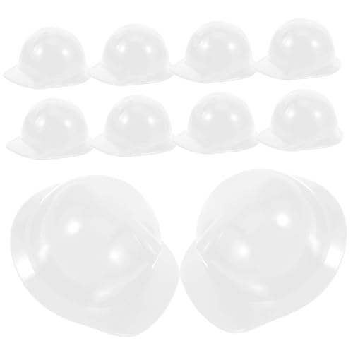FUNNETOYU 10 Stück Teiliges Mini Sicherheitshelm Puppen Detailgetreues Bauarbeiterhelm dekor in Weiß Lebensechte Miniatur Kopfbedeckung für Kreatives und Puppenhäuser FUNNETOYU 10 Stück Teiliges Mini Sicherheitshelm Puppen Detailgetreues Bauarbeiterhelm dekor in Weiß Lebensechte Miniatur Kopfbedeckung für Kreatives und Puppenhäuser von FUNNETOYU