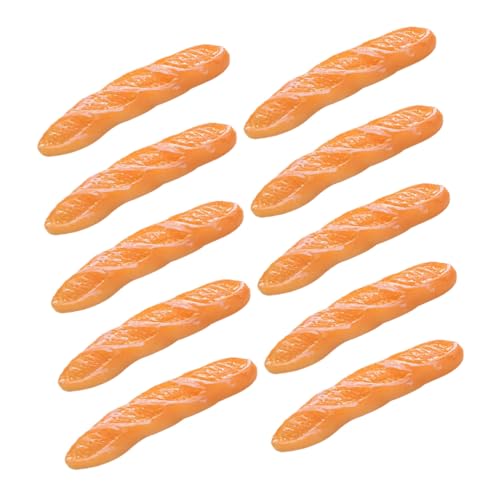 FUNNETOYU 10 Stück Teiliges Miniatur Baguette Realistisch Simuliertes Brot Dekoration Puppenhaus Deko Fotorequisite für Food Shop Restaurant Display FUNNETOYU 10 Stück Teiliges Miniatur Baguette Realistisch Simuliertes Brot Dekoration Puppenhaus Deko Fotorequisite für Food Shop Restaurant Display von FUNNETOYU