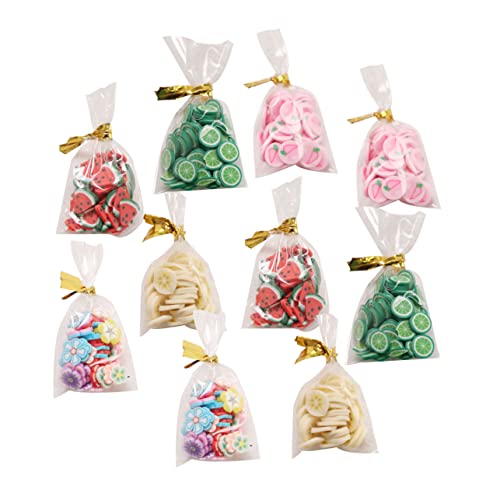 FUNNETOYU 10 Stück Teiliges Miniatur Spielessen Set Realistische DIY Puppenhaus Deko Detailgetreue Miniatur Süßigkeiten und Snacks Geeignet für Puppenhaus Szenen von FUNNETOYU