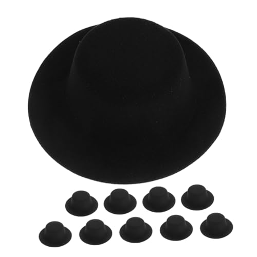 FUNNETOYU 10 Stück Teiliges Miniatur Top Hats Schwarz Kleine Formelle Hüte für DIY Bastelprojekte Kreative Puppenaccessoires Haustierkostüme und Festliche Partydekorationen FUNNETOYU 10 Stück Teiliges Miniatur Top Hats Schwarz Kleine Formelle Hüte für DIY Bastelprojekte Kreative Puppenaccessoires Haustierkostüme und Festliche Partydekorationen von FUNNETOYU
