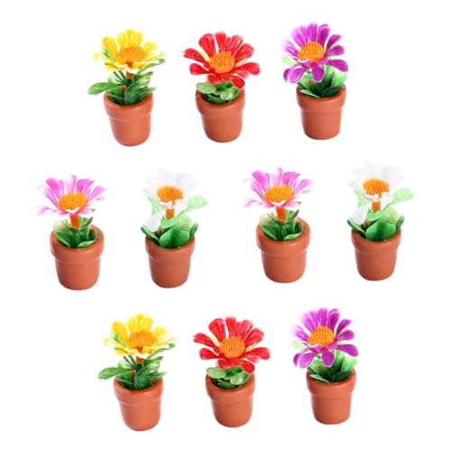 FUNNETOYU 10 Stück Teiliges Miniatur Topfpflanzen Künstliche Mini Bonsai Dekoration Realistische Harz Modelle Lebensechte Mikro Landschaft Accessoires für Puppenhaus Zimmer Garten Zubehör FUNNETOYU 10 Stück Teiliges Miniatur Topfpflanzen Künstliche Mini Bonsai Dekoration Realistische Harz Modelle Lebensechte Mikro Landschaft Accessoires für Puppenhaus Zimmer Garten Zubehör von FUNNETOYU