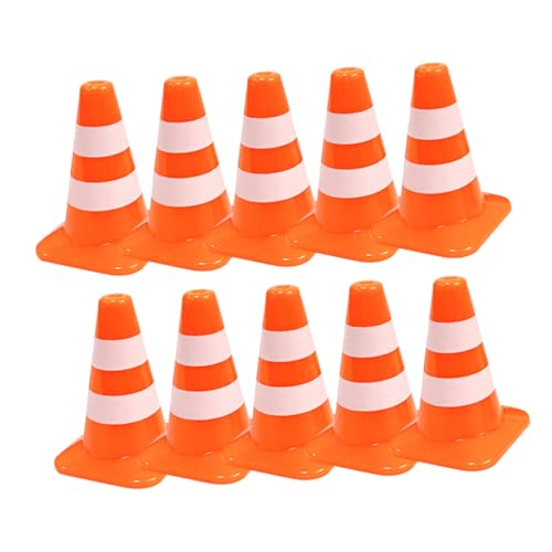 FUNNETOYU 10 Stück Teiliges Miniatur Verkehrshütchen aus Robustem Material Pädagogisches Lernspielzeug für Motorik und Kreativität Geeignet für Modellbau und Straßenszenen als FUNNETOYU 10 Stück Teiliges Miniatur Verkehrshütchen aus Robustem Material Pädagogisches Lernspielzeug für Motorik und Kreativität Geeignet für Modellbau und Straßenszenen als von FUNNETOYU