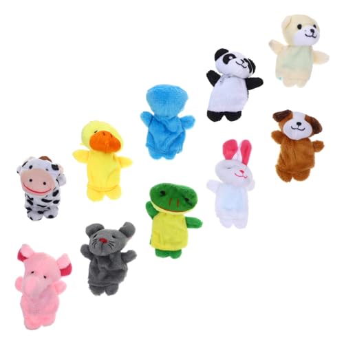 FUNNETOYU 10 Stück Teiliges Niedlicher Mini Fingerpuppen aus Plüsch Cartoon Tier Leicht und Tragbar Fördert Kreativität Sprachentwicklung und Soziales Lernen für Kleinkinder und FUNNETOYU 10 Stück Teiliges Niedlicher Mini Fingerpuppen aus Plüsch Cartoon Tier Leicht und Tragbar Fördert Kreativität Sprachentwicklung und Soziales Lernen für Kleinkinder und von FUNNETOYU