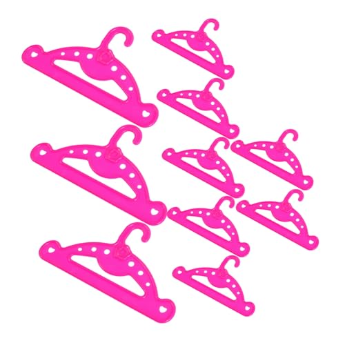 FUNNETOYU 10 Stück Teiliges Puppenkleiderbügel Miniaturrobust Stilvoll Für Puppenbekleidung Garderobe Babyzubehör Display Organizer Sammler von FUNNETOYU