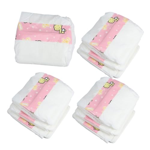 FUNNETOYU 10 Stück Teiliges Puppenwindeln für Puppen Realistisches Leichtes Kunststoffmaterial Niedliche Windeln für Spielzeugpuppen Zubehör für Fantasievolles Rollenspiel und Puppenkleidung von FUNNETOYU