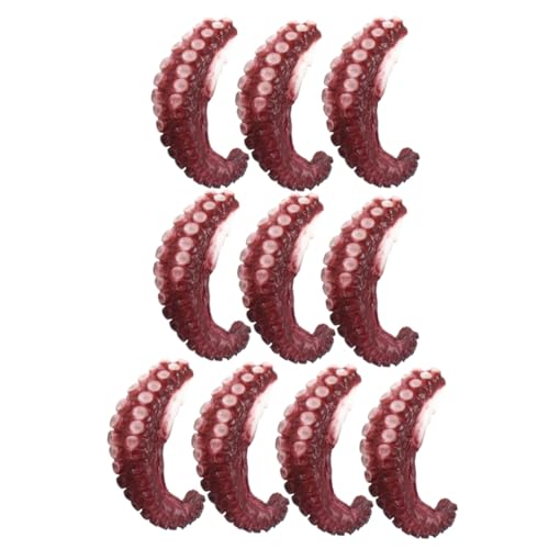 FUNNETOYU 10 Stück Teiliges Realistische Modelle aus Hochwertigem Lebensechte Nachbildung mit Glatter Oberfläche Dekoratives Kunstwerk für Tischdekoration Food Display und Fotorequisiten von FUNNETOYU