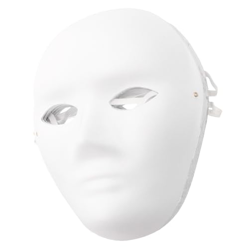 FUNNETOYU 10 Stück Teiliges Weiße Papiermasken zum Bemalen Vollflächige DIY Masken für Erwachsene Kreative Bastelmasken für Halloween Karneval Maskenball für Individuelles Gestalten und FUNNETOYU 10 Stück Teiliges Weiße Papiermasken zum Bemalen Vollflächige DIY Masken für Erwachsene Kreative Bastelmasken für Halloween Karneval Maskenball für Individuelles Gestalten und von FUNNETOYU