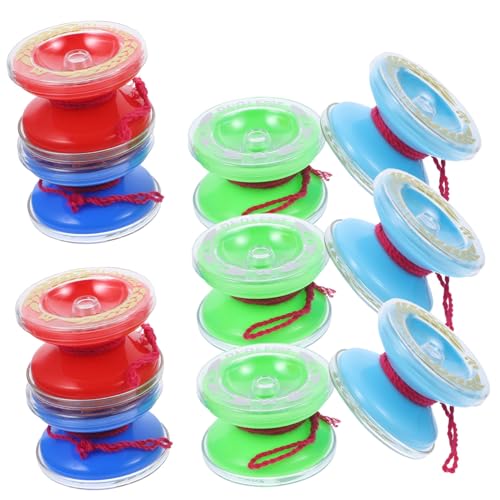 FUNNETOYU 10 Stück Teiliges Yo Yo aus Robustem Abs für Kindgerechtes Outdoor für Eltern Junge Mädchen Interaktion und Langlebigen Spielspaß von FUNNETOYU
