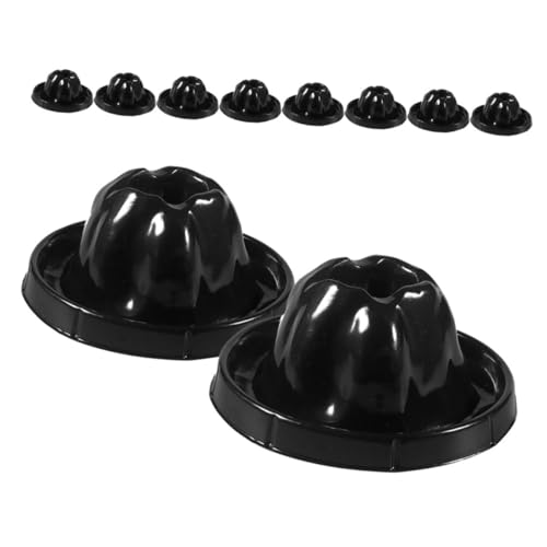 FUNNETOYU 10 Stück Vulkan-Experimentierset Zeit Kindervulkan lehrreich ausbrechen DIY-Vulkanmodell DIY Wissenschaftsmodell Vulkan-Modellschale Experimente zu Vulkanausbrüchen Plastik Black von FUNNETOYU