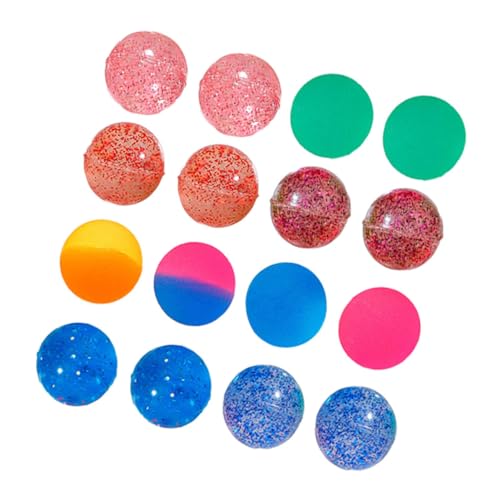FUNNETOYU 100 Stück Hüpfender Ball kleine Hüpfbälle Bälle für Hüpfbälle klein Sommerspielzeug kleine farbige Kugeln Farbiges Hüpfballspielzeug Gastgeschenke für Gummi von FUNNETOYU