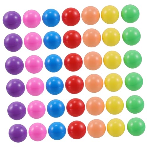 FUNNETOYU 100 Stück Teiliges Buntes Plastikball Set Strapazierfähige Ozeanbälle für Spielhäuser Poolparty Dekoration Farbenfrohe Spielbälle für Drinnen und Draußen von FUNNETOYU