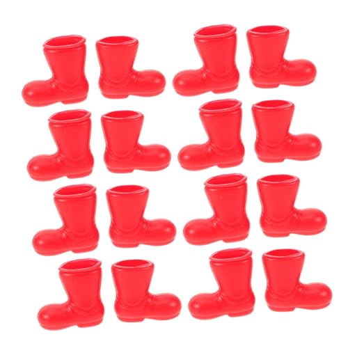 FUNNETOYU 100 Stück Teiliges Miniatur Santa Stiefel aus Kunststoff Traditionelle Weihnachtsdeko für Puppenhaus DIY Bastelprojekte Rote Weihnachtsmann Schuhe als Tischdeko und FUNNETOYU 100 Stück Teiliges Miniatur Santa Stiefel aus Kunststoff Traditionelle Weihnachtsdeko für Puppenhaus DIY Bastelprojekte Rote Weihnachtsmann Schuhe als Tischdeko und von FUNNETOYU