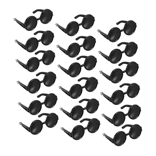 FUNNETOYU 100 Stück Teiliges Niedliche Miniatur Puppen Sonnenbrillen Stilvolle Mode Accessoires für Puppenhaus deko und Kindgerechtes Rollenspiel von FUNNETOYU