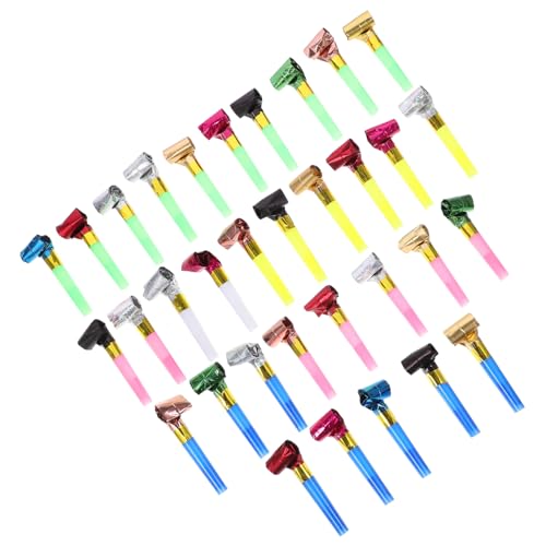 FUNNETOYU 100 Stück Teiliges Partygebläse Bunte Luftrüssel mit Hochwertigem Material Langlebig und Sicher für Geburtstag Silvester Partyzubehör Scherzartikel Mitgebsel von FUNNETOYU