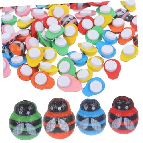 FUNNETOYU 100 Stück Teiliges Selbstklebende Holz Bienen Aufkleber Langlebige DIY Bienen Deko für Scrapbooking Shower und Bastelarbeiten Realistische Bienenmotive Vielseitig Einsetzbar von FUNNETOYU