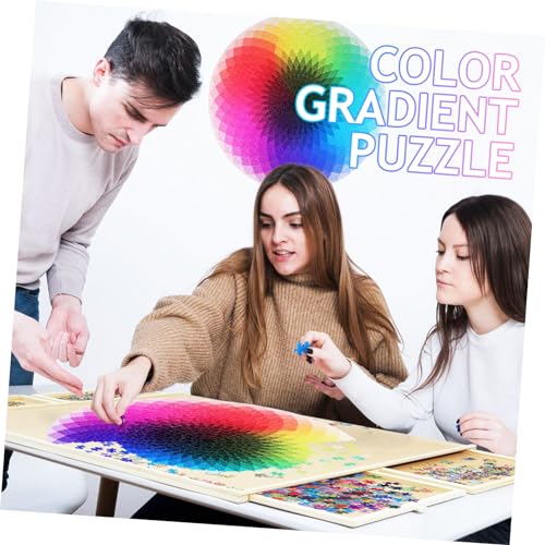 FUNNETOYU 1000 Stück Farbverlauf Puzzle für Erwachsene Teile Farbwechsel Puzzle Kreisform Stabiles Papier Kreatives Herausforderndes Legespiel für Entspannte Freizeit und Puzzlefans FUNNETOYU 1000 Stück Farbverlauf Puzzle für Erwachsene Teile Farbwechsel Puzzle Kreisform Stabiles Papier Kreatives Herausforderndes Legespiel für Entspannte Freizeit und Puzzlefans von FUNNETOYU