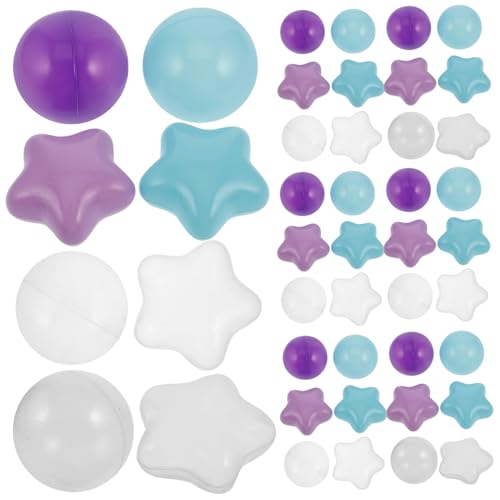 FUNNETOYU 100Stücke Stern Ozeanbälle Für Spielgruben Für Spielbereich Und Sensorisches Plastikbälle von FUNNETOYU