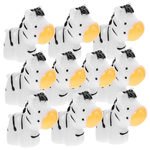 FUNNETOYU 10Stücke Dekoratives Mini Zebra Puppen Sukkulenten für Weihnachten und Zuhause Langlebig und Sicher für Kreative Arrangements von FUNNETOYU