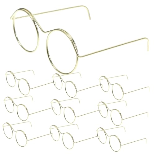 FUNNETOYU 10Stücke Mini Puppenbrille aus Drahtgestell Sonnenbrillen für Puppen Zubehör für Rollenspiele und Handwerk für Sammler und Klassische Brillen FUNNETOYU 10Stücke Mini Puppenbrille aus Drahtgestell Sonnenbrillen für Puppen Zubehör für Rollenspiele und Handwerk für Sammler und Klassische Brillen von FUNNETOYU