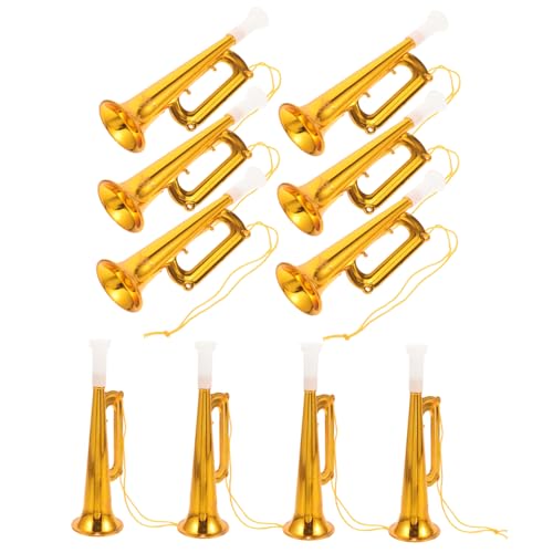 FUNNETOYU 10Stücke Trompeten Musikalische Trompete für Partys Konzerte und Outdoor Aktivitäten Spaß für Kleine Musiker von FUNNETOYU