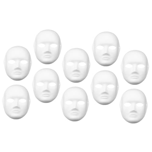 FUNNETOYU 10stücke Weiße Papiermasken Unbemalte Maske Für Maskerade Karneval Fasching Zum Bemalen Für Damen Und Herren Vielseitig Einsetzbar Für Feste Und Aufführungen FUNNETOYU 10stücke Weiße Papiermasken Unbemalte Maske Für Maskerade Karneval Fasching Zum Bemalen Für Damen Und Herren Vielseitig Einsetzbar Für Feste Und Aufführungen von FUNNETOYU