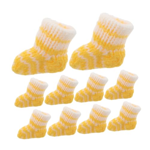 FUNNETOYU 10pcs Winzige Gestrickte Socken Für Puppen Miniaturpuppenzubehör Für Winter DIY Doll Dress Supplies Süße Mini -socken Für Puppenhaus Für Puppenkostüme Und Dekoration FUNNETOYU 10pcs Winzige Gestrickte Socken Für Puppen Miniaturpuppenzubehör Für Winter DIY Doll Dress Supplies Süße Mini -socken Für Puppenhaus Für Puppenkostüme Und Dekoration von FUNNETOYU