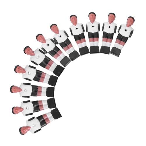 FUNNETOYU 11 Stück Teiliges Foosball Figuren aus Kunststoff rutschfeste Tischkicker Ersatzspieler mit Glatter Beschichtung für Familienfeiern und Geselliges Spiel Am Fußballtisch von FUNNETOYU