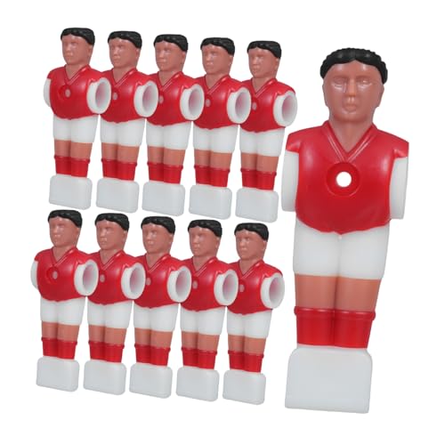 FUNNETOYU 11 Stück Teiliges Foosball Spielfiguren aus Robustem Kunststoff Verschleißfest mit Leuchtenden Farben für Einfache Teamunterscheidung Ersatzspieler für Tischfußball Geeignet für von FUNNETOYU