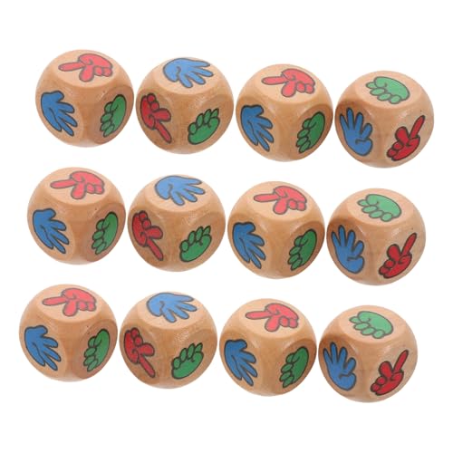 FUNNETOYU 12 Stück Finger-ratespiel-, 6-seitige Felswürfel, Papierwürfel, Scherenwürfel, Spiel, Holzwürfel Für Erwachsene, Kinder, Familienfeier FUNNETOYU 12 Stück Finger-ratespiel-, 6-seitige Felswürfel, Papierwürfel, Scherenwürfel, Spiel, Holzwürfel Für Erwachsene, Kinder, Familienfeier von FUNNETOYU