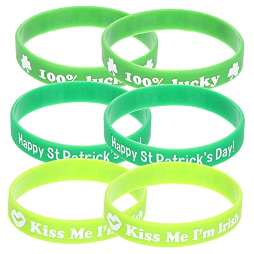 FUNNETOYU 12 Stück Klee-armband Armbänder Für Party Schlüssel Süß Armband St. Patricks Armband St. Patricks Day Accessoires Freundschaftsarmbänder Kinderarmbänder Kieselgel FUNNETOYU 12 Stück Klee-armband Armbänder Für Party Schlüssel Süß Armband St. Patricks Armband St. Patricks Day Accessoires Freundschaftsarmbänder Kinderarmbänder Kieselgel von FUNNETOYU