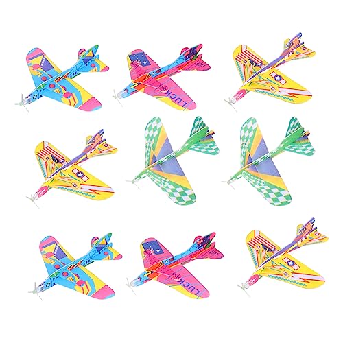 FUNNETOYU 12 Stück Schaumstoff Flugzeuge Outdoor für Jungen und Mädchen Fördert Hand Augen Koordination Vielseitig Einsetzbar Zufällige Designs für Kreative Spiele von FUNNETOYU