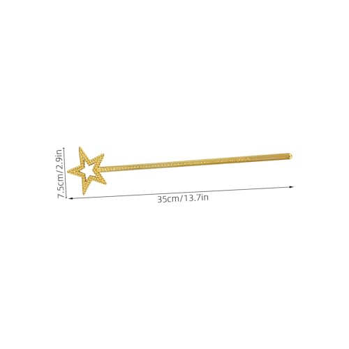 FUNNETOYU 12 Stück Sternstab Requisiten Spielstäbe Halloween Zauberstab Requisiten Prinzessinnen Stern Feenstab Feenstab Glitzer Fen Sternstäbe Zauberstab Cosplay von FUNNETOYU