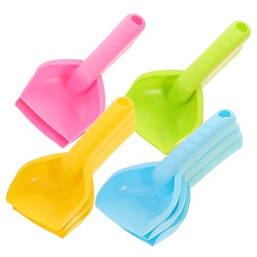 FUNNETOYU 12 Stück Teiliges Gartenschaufel Leicht und Tragbar Kreative Sandschaufeln für Strand Sandkasten und Garten Bunte Schaufeln für Jungen und Mädchen für Outdoor Spiel und von FUNNETOYU