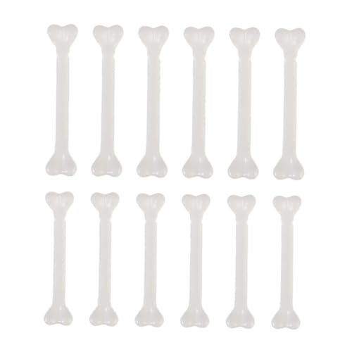 FUNNETOYU 12 Stück Teiliges Halloween Deko aus Kunststoff Realistische Kunststoffknochen Leichte und Wiederverwendbare Fake Human Bones für Party Kostüm und Grusel Accessoire von FUNNETOYU