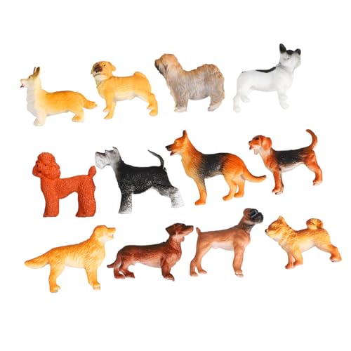 FUNNETOYU 12 Stück Teiliges Mini Hundefiguren aus Langlebigem Kunststoff Realistische Welpen Dekoration für Schreibtisch Mini Garten und Tischornamente Farbecht und Stabil als Niedliches FUNNETOYU 12 Stück Teiliges Mini Hundefiguren aus Langlebigem Kunststoff Realistische Welpen Dekoration für Schreibtisch Mini Garten und Tischornamente Farbecht und Stabil als Niedliches von FUNNETOYU