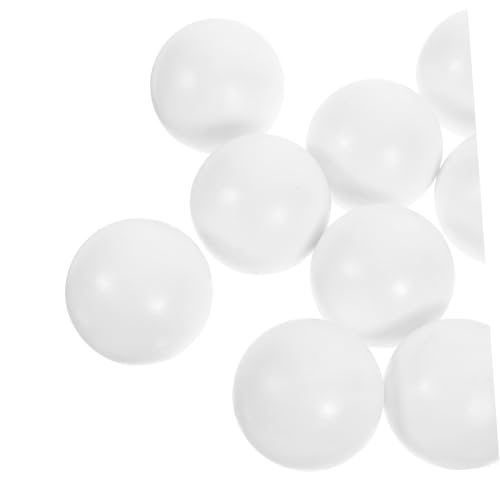 FUNNETOYU 12 Stück Teiliges Mini Tischfußball Bälle Weiß Glatt Langlebige Foosball Tischspiel Ersatzbälle Geeignet für Standard Tischfußballspiele Fußball Zubehör für Freizeit und Partyspaß von FUNNETOYU