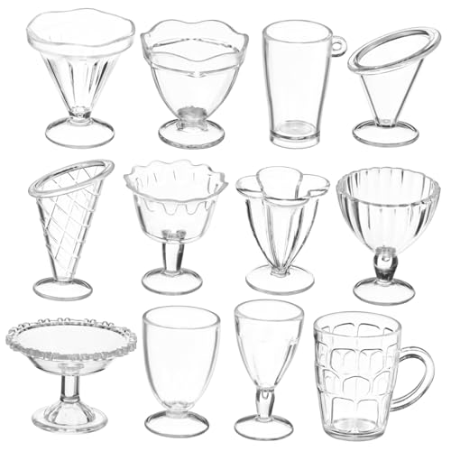 FUNNETOYU 12 Stück Teiliges Miniatur Transparente Mini Becher für Puppenhaus Vielseitige DIY Spielküche Robustes Plastik als Puppenhaus Zubehör und Spielzeuggeschirr FUNNETOYU 12 Stück Teiliges Miniatur Transparente Mini Becher für Puppenhaus Vielseitige DIY Spielküche Robustes Plastik als Puppenhaus Zubehör und Spielzeuggeschirr von FUNNETOYU