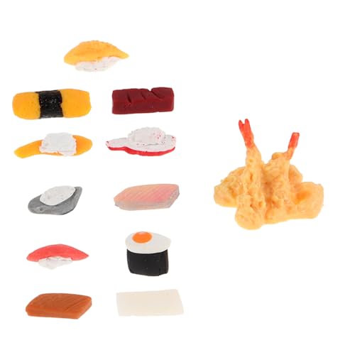 FUNNETOYU 12 Stück Teiliges Puppenhaus Sushi Modell Realistische Japanische Miniatur Lebensmittel Detailgetreue Küchendekoration Leichtes Mini Essensspielzeug für Puppenhaus Szenen FUNNETOYU 12 Stück Teiliges Puppenhaus Sushi Modell Realistische Japanische Miniatur Lebensmittel Detailgetreue Küchendekoration Leichtes Mini Essensspielzeug für Puppenhaus Szenen von FUNNETOYU