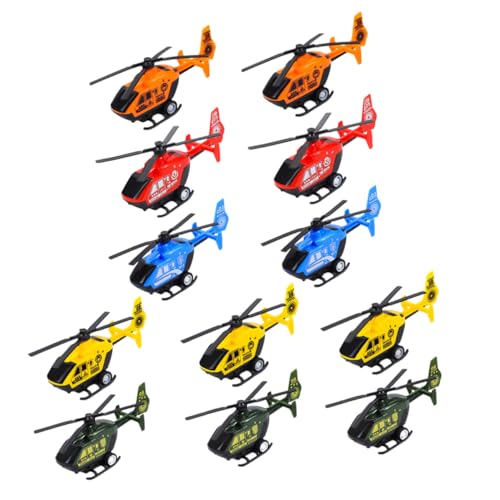 FUNNETOYU 12 Stück Teiliges Rückziehspielzeug Bunte Hubschrauber für Jungen und Mädchen für Kreative Spiele Greiffähigkeit bei Kindern Zufällige Farbe Zufällige Farbe von FUNNETOYU