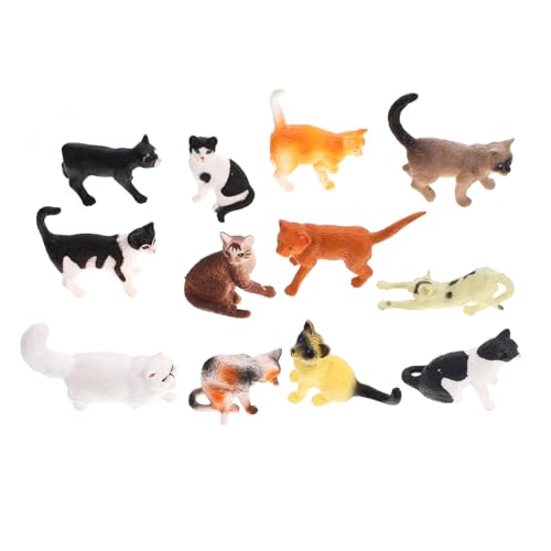 FUNNETOYU 12 Stück Teiliges Set Miniatur Katzenfiguren Realistische Katzenmodelle Bunte Deko Kleine Katzenornamente für Sammler Lehrer und Katzenliebhaber Geschenkidee FUNNETOYU 12 Stück Teiliges Set Miniatur Katzenfiguren Realistische Katzenmodelle Bunte Deko Kleine Katzenornamente für Sammler Lehrer und Katzenliebhaber Geschenkidee von FUNNETOYU