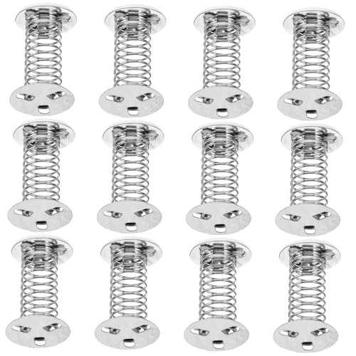 FUNNETOYU 12 Stück Teiliges Wackelfedern mit Klebefläche Flexible Federbasis für DIY Wackelfigur und Schüttelpuppe Federnde Spiralfedern zum Basteln Geeignet für Bastelmaterial von FUNNETOYU