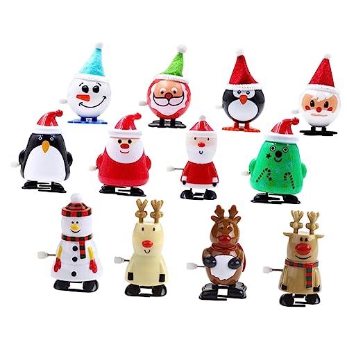 FUNNETOYU 12 Stück Teiliges Weihnachts Aufziehspielzeug Set Mini Santa Claus Spielzeuge für Erwachsene Kreative Weihnachtsfeier Batteriefrei Weihnachtsdeko Zubehör FUNNETOYU 12 Stück Teiliges Weihnachts Aufziehspielzeug Set Mini Santa Claus Spielzeuge für Erwachsene Kreative Weihnachtsfeier Batteriefrei Weihnachtsdeko Zubehör von FUNNETOYU