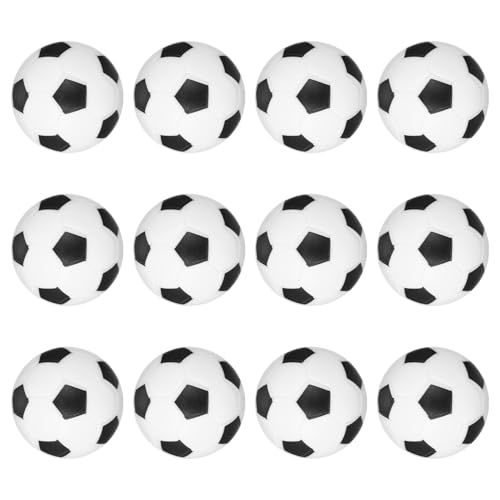 FUNNETOYU 12 Stück Tischfußball Bälle Mini Fußball Kugeln für Tischkicker Langlebig und Interaktiv für Spiele und Freizeitaktivitäten FUNNETOYU 12 Stück Tischfußball Bälle Mini Fußball Kugeln für Tischkicker Langlebig und Interaktiv für Spiele und Freizeitaktivitäten von FUNNETOYU