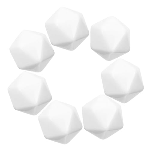 FUNNETOYU 12 Stück Weiße, Leere 20-seitige, Mathematik-übungswürfel, Lernspiele, Kreative Lernwürfel, Polyedrische Für Aktivitäten Im Klassenzimmer Von Kindern FUNNETOYU 12 Stück Weiße, Leere 20-seitige, Mathematik-übungswürfel, Lernspiele, Kreative Lernwürfel, Polyedrische Für Aktivitäten Im Klassenzimmer Von Kindern von FUNNETOYU