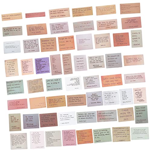 FUNNETOYU 120Stücke Inspirierende Zitate Planer Aufkleber Selbstklebende Vintage Sticker für Scrapbooking Journaling und DIY Dekoration und Vielseitig Einsetzbar FUNNETOYU 120Stücke Inspirierende Zitate Planer Aufkleber Selbstklebende Vintage Sticker für Scrapbooking Journaling und DIY Dekoration und Vielseitig Einsetzbar von FUNNETOYU