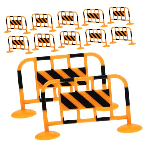 FUNNETOYU 12Stücke Verkehrszaun Sicherheitsbarrikaden für Verkehrskognitives Robuste und Auffällige Straßenblockade für Modellbau und Kreative Rollenspiele FUNNETOYU 12Stücke Verkehrszaun Sicherheitsbarrikaden für Verkehrskognitives Robuste und Auffällige Straßenblockade für Modellbau und Kreative Rollenspiele von FUNNETOYU