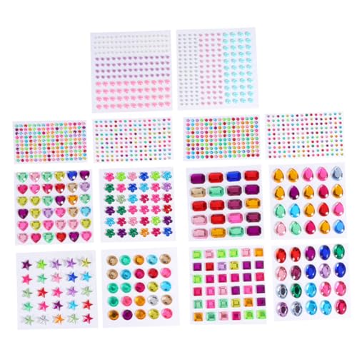 FUNNETOYU 14 Blätter Kinderaufkleber Kreisaufkleber Strassaufkleber Juwelenaufkleber Kinderaufkleber Kristallaufkleber Für Acrylaufkleber FUNNETOYU 14 Blätter Kinderaufkleber Kreisaufkleber Strassaufkleber Juwelenaufkleber Kinderaufkleber Kristallaufkleber Für Acrylaufkleber von FUNNETOYU