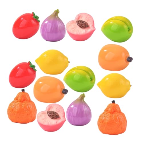 FUNNETOYU 14 Stück Vielseitiges Künstliches Obstdekor Einzigartige Harzminiaturen Für Esstischdisplays Einfach Zu Pflegende Miniatur-obstornamente FUNNETOYU 14 Stück Vielseitiges Künstliches Obstdekor Einzigartige Harzminiaturen Für Esstischdisplays Einfach Zu Pflegende Miniatur-obstornamente von FUNNETOYU