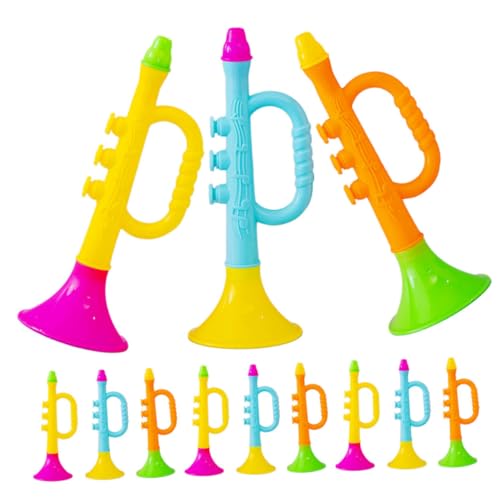 FUNNETOYU 14Stücke Teiliges Trompete Plastikhörner für Partys Feiern und Sportveranstaltungen Sicheres Musikinstrument für Spaß Beim Anfeuern und Jubeln FUNNETOYU 14Stücke Teiliges Trompete Plastikhörner für Partys Feiern und Sportveranstaltungen Sicheres Musikinstrument für Spaß Beim Anfeuern und Jubeln von FUNNETOYU